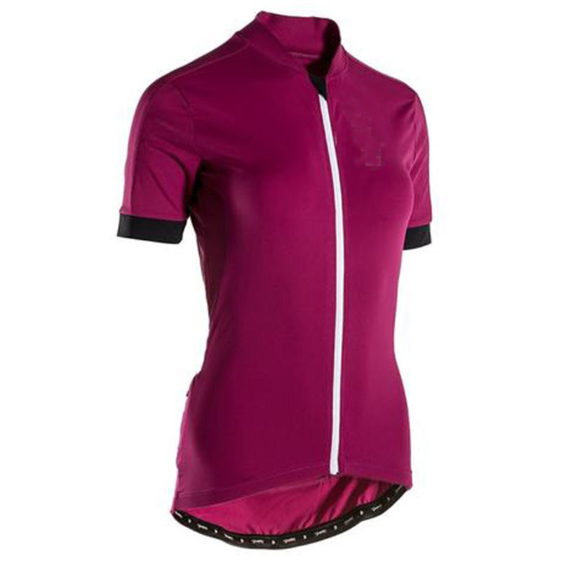 Camisa feminina de ciclismo de alto desempenho manga curta Imagem em destaque