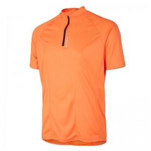 Men's Basic Cycling Short Sleeve Top With Back Mesh Panels