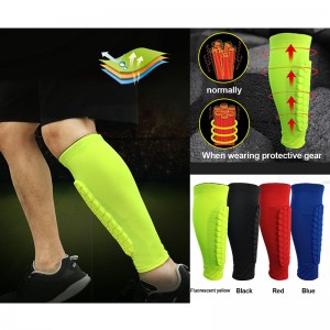 Sports Padded Calf Sleeve Protective Leg Compression Sleeve Running Calf Support