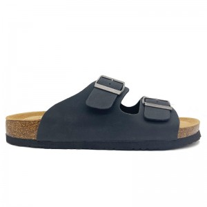 Wholesale Mens Classic Two Buckle Cork Footbed Sandals