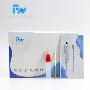 Dispositivo de proba rápida de sangue oculto fecal humano (FOB).