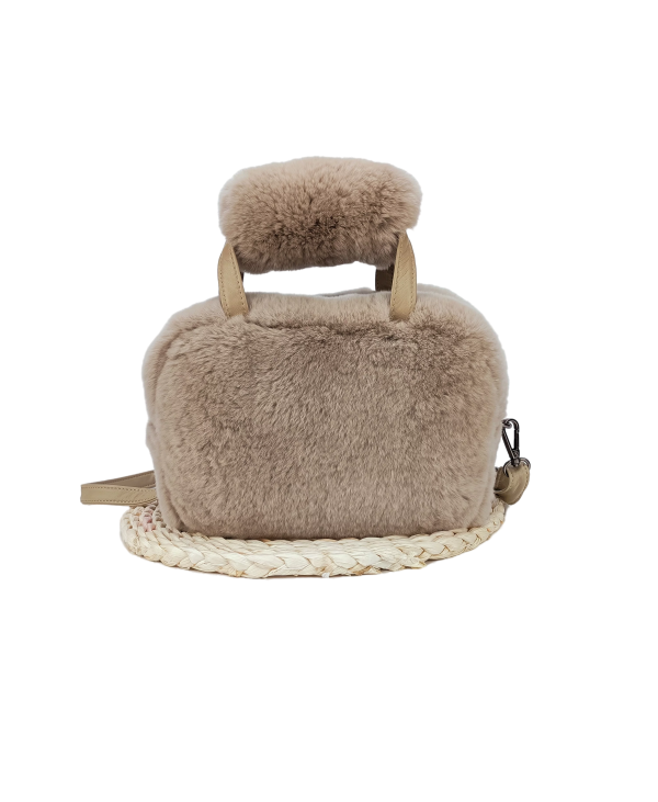 2021 Women’s  new pattern Rex rabbit fur fashion handbag Featured Image
