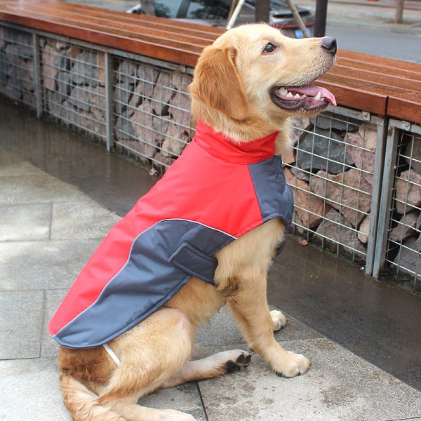 Warm Waterproof Dog Coat and Puffer Jacket with Fleece Fabric, Pet Clothes for Cold Weather in Fall and Winter