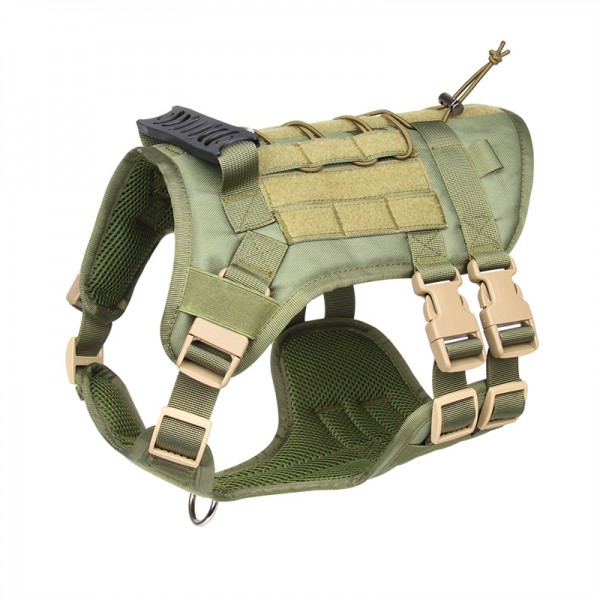 Pet Supplies Manufacturer Tactical Easy Adjustable Dog Harness With Handle And Camouflage Style