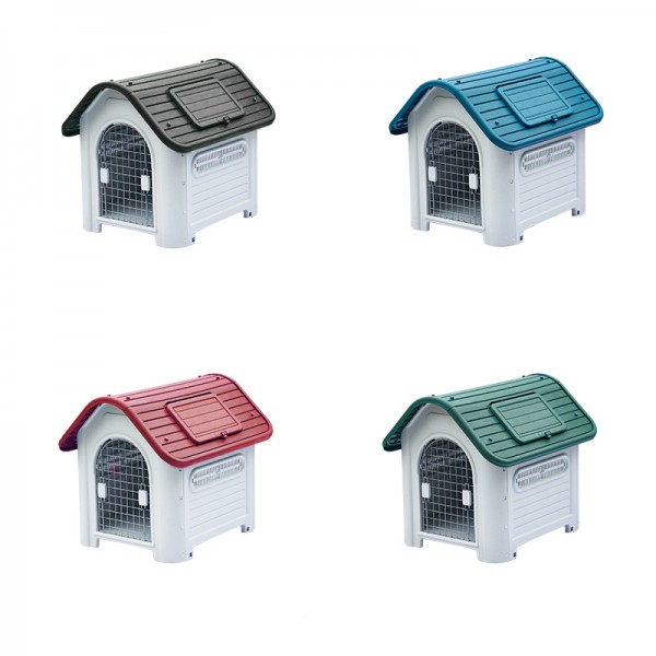 Warehouse High Quality Plastic Dog Kennel, Comfort Portable Washable outdoor house for small medium large dogs