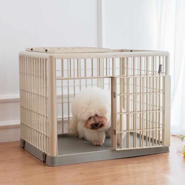 Wholesale Resin dog cage with skylight, home fenced dog villa pet kennel for small dog