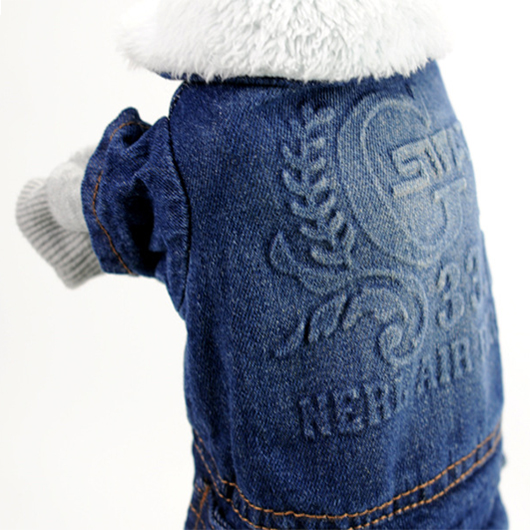 Wholesale West Cowboy Denim Pet Costume Clothing for Dogs and Cats