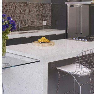 Batu quartz jieunan Calacatta Bodas countertops harga slab Quartz kasombongan tabel dapur