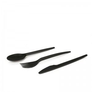 OEM Customized China Hot Selling Black and Gold Color Cutlery for Hotel and Restaurant