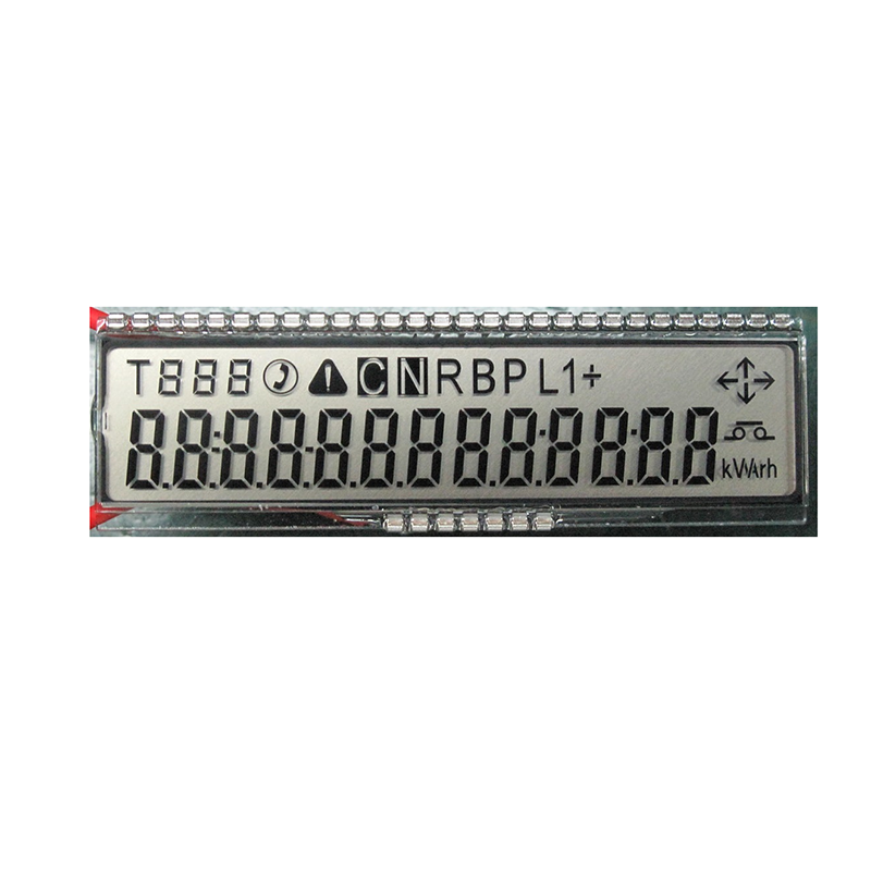 TN segmentový LCD pre elektromer, plynomer