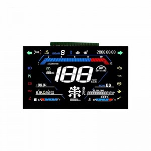 LCD-skjerm VA, COG-modul, E-sykkel motorsykkel/bil/instrumentklynge