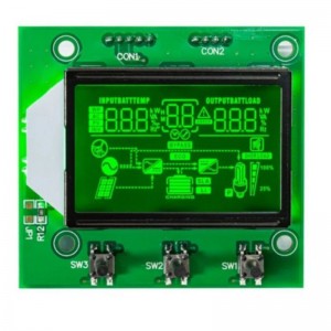 LCD monocromático bom para display LCD de segmento de instrumentos industriais