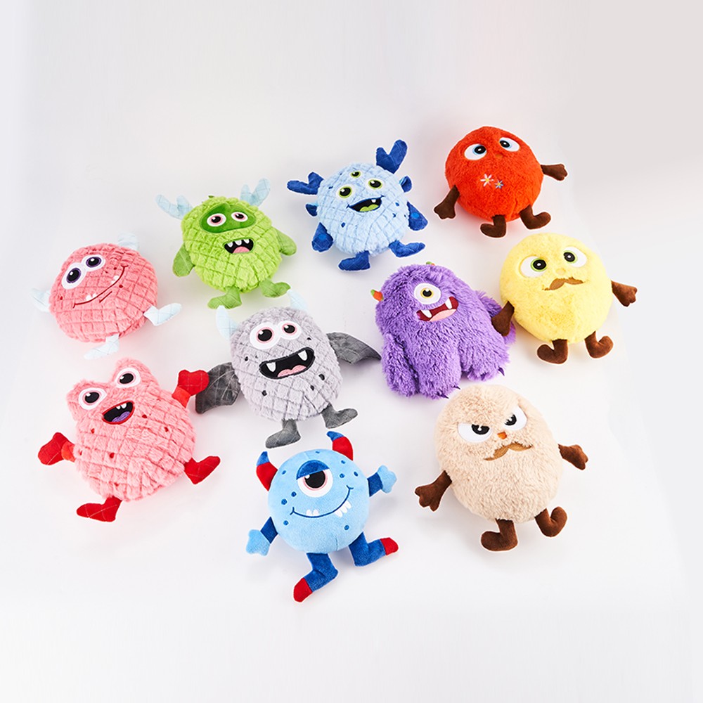 Monster Plush Dog Toy, Interactive Squeaky Dog Toys