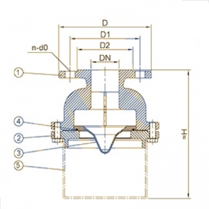 DIN Marine valve – foot valve 485421