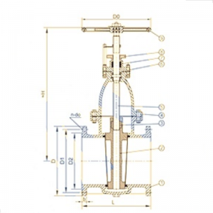 DIN Marine valve – gate valve 620102-01