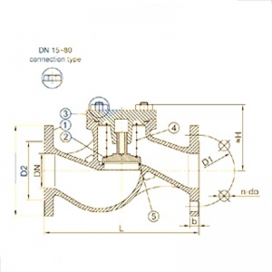 DIN Marine valve – lift check valve 472002-01