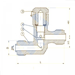 DIN Marine valve – lift check valve 472224