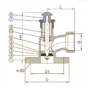DIN Marine valve – self closing valve 357321