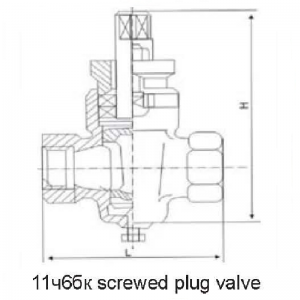 11ч8бк 11ч18бк 11ч6бк GOST plug valve