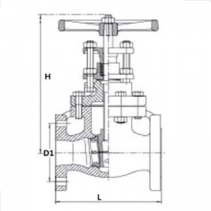 ANSI 125LB metal seal gate valve