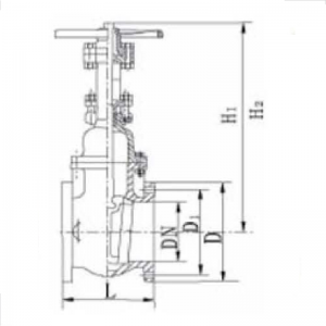 ANSI 250LB gate valve