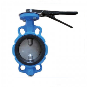 Concentric disc wafer(lugged) butterfly valve two stem without pin