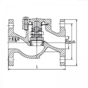 DIN3352 F1 lift type check valve