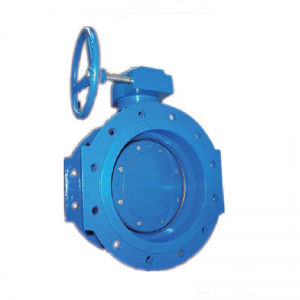 Rubber seat double eccentric flanged butterfly valve D42X