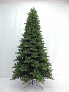 कृत्रिम ख्रिसमस होम लग्न सजावट भेटवस्तू दागिने हिरव्या पीव्हीसी टिपा झाड