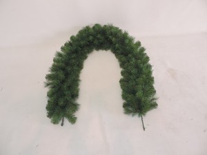 Արհեստական ​​Սուրբ Ծննդյան տնային հարսանեկան նվերների զարդարանք կանաչ ծաղկեպսակ/15-G1-6FT