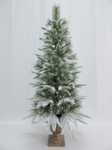 Kunstig jul hjem bryllup dekoration gaver ornament pot ree/16-PT3-4FT
