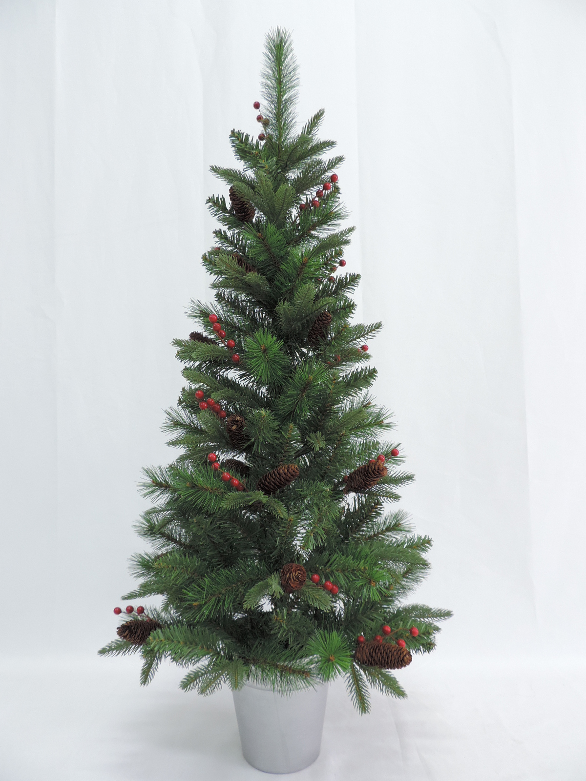 Արհեստական ​​Սուրբ Ծննդյան տան հարսանիքի ձևավորում նվերների զարդ զամբյուղի ծառ/16-PT9-4FT Առաջարկվող պատկեր
