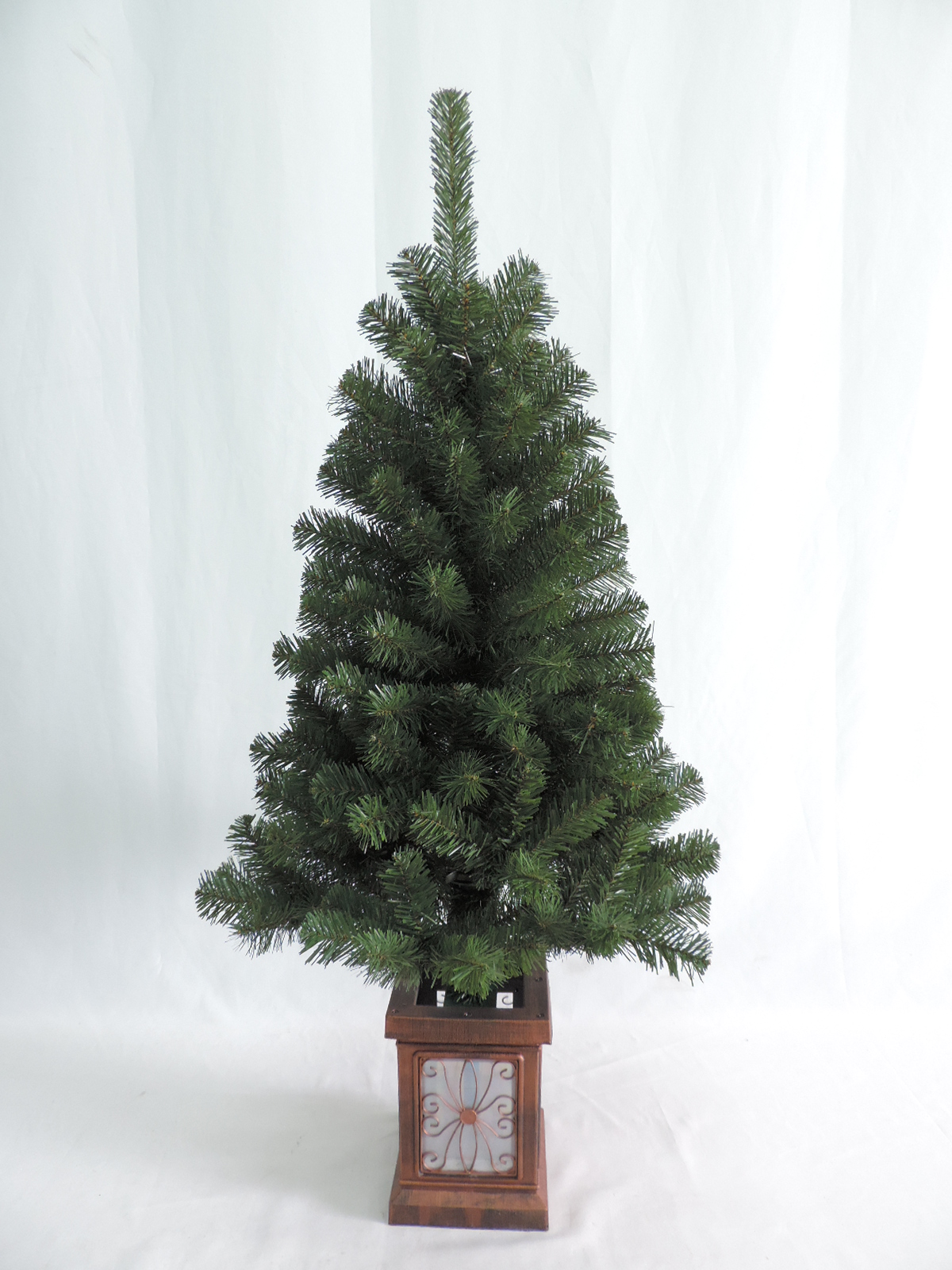 Արհեստական ​​Սուրբ Ծննդյան տան հարսանիքի ձևավորում նվերների զարդ զամբյուղի ծառ/17-PT3-4FT Առաջարկվող պատկեր