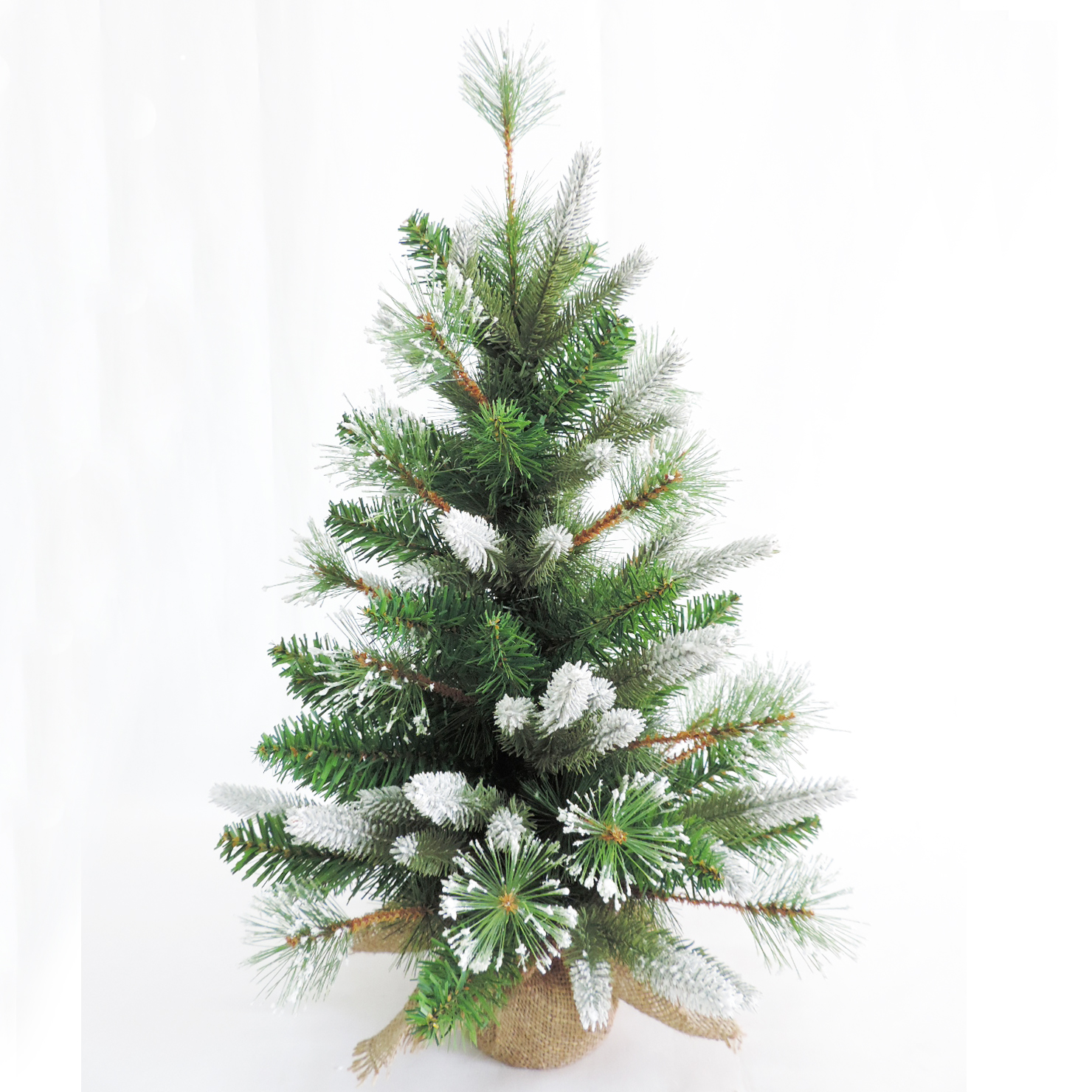 6 jalga kunstliku jõulupuu PVC-puu lumegloobuse kaunistuse esiletoodud pilt