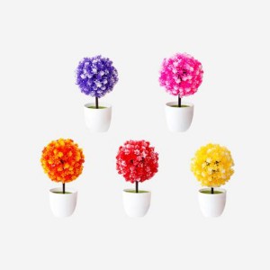 Süni saksı bitkisi Dekorasiya üçün Mini Saksı Bitki