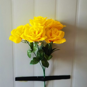 חיקוי פרח סלון קישוט פרח ורד מלאכותי