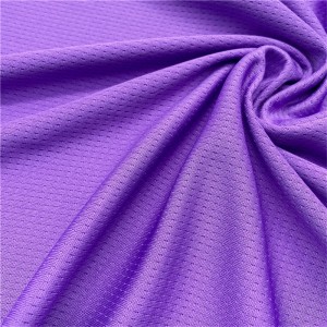 ក្រណាត់កីឡាដែលមានមុខងារពិសេស 100% polyester jacquard mesh សម្រាប់សម្លៀកបំពាក់កីឡា