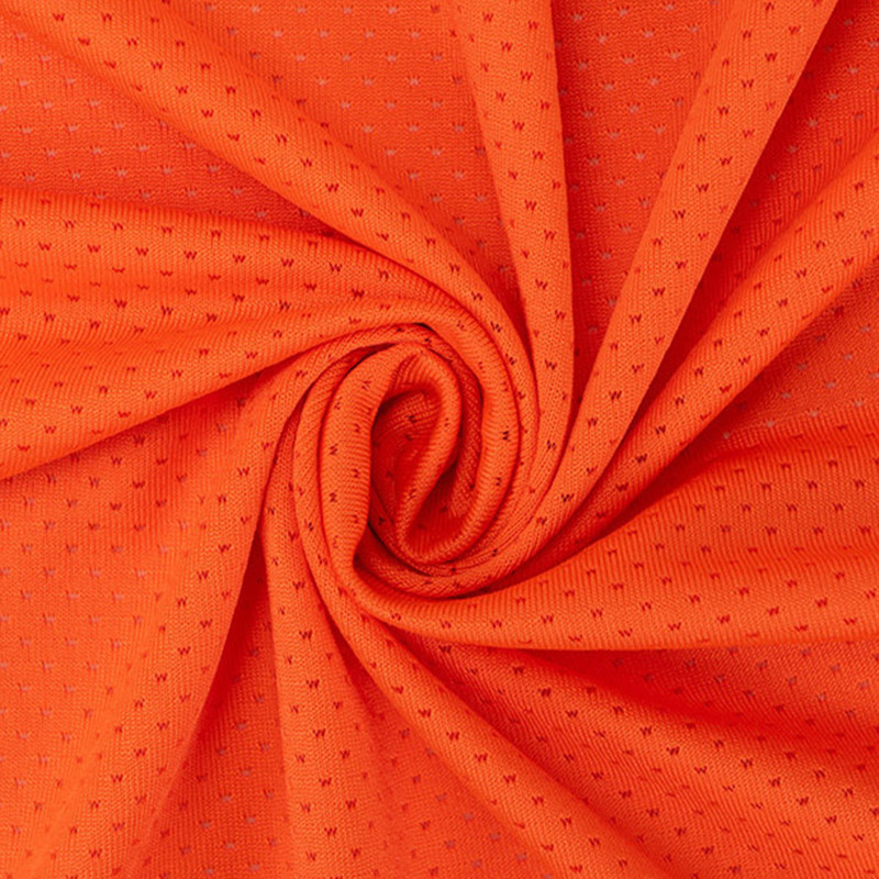 Polyesteri spandex joustava perhosverkko jacquard kangas Suositeltu kuva
