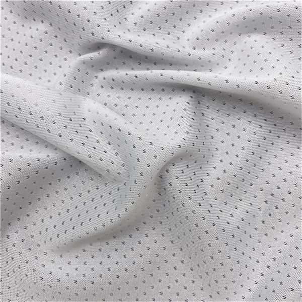 Повітропроникна поліефірна трикотажна жакардова сітчаста тканина для спортивного одягу