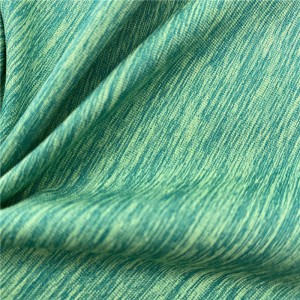 Kationisk polyester spandex melange jersey stof