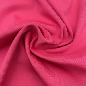 Polyester spandex stretch interlock knit fabric
