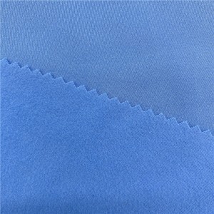 Tissu interlock polyester spandex brossé peau de pêche