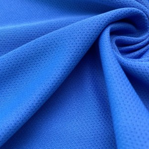 100% полиестерна микромрежеста жакардова плетена тъкан за спортно облекло
