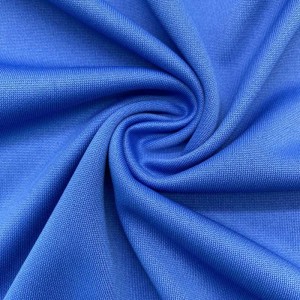 លក់ដុំ 100% polyester interlock ក្រណាត់កីឡាធម្មតា knit sportswear