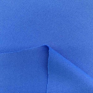 Tissu de vêtements de sport en tricot uni 100% polyester interlock en gros