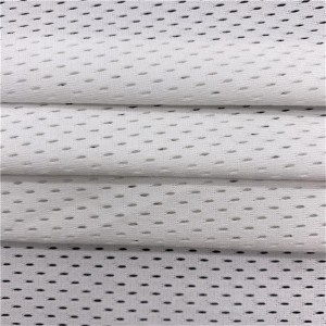 Breathable warp knitting 100% polyester 75D mesh fabric para sa sportswear