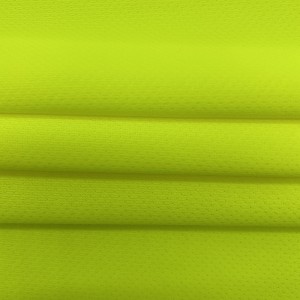100% polyester micro mesh jacquard kain rajutan kanggo kaos olahraga