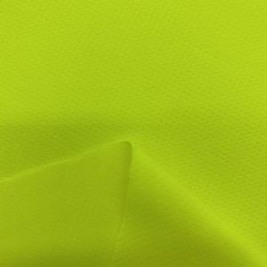 Spor gömlek için %100 polyester mikro örgü jakarlı örme kumaş