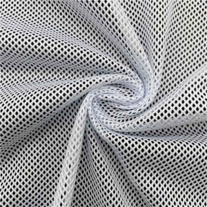 Mataas na kalidad ng DTY polyester diamond mesh fabric para sa sportswear at lining