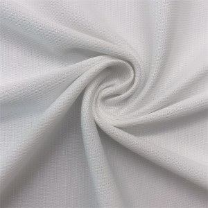 Hot salg 100% polyester strikket mikro mesh stof til beklædningsgenstand